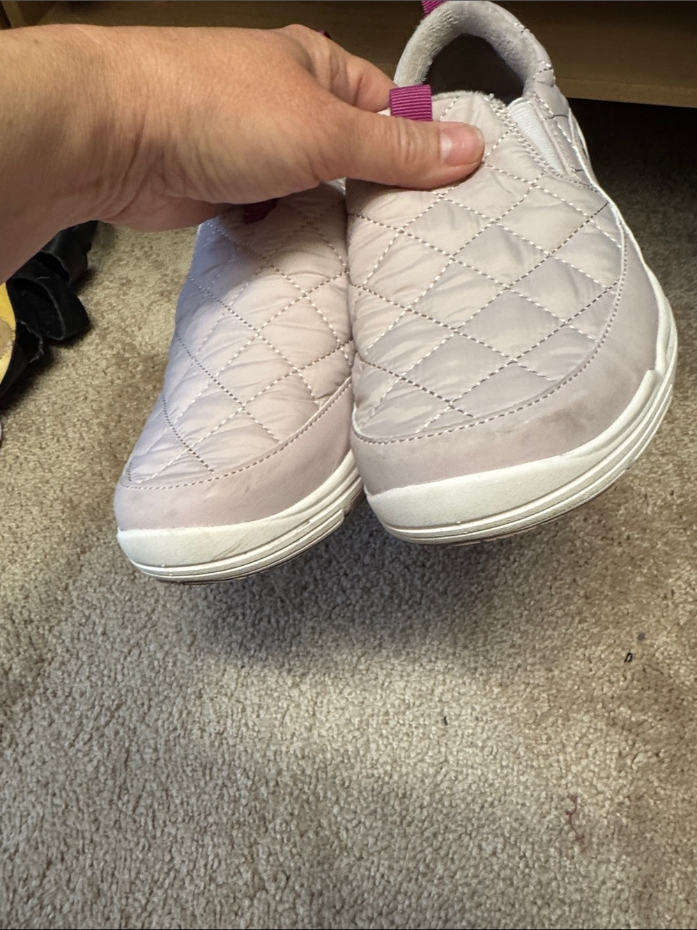 Ryka Water Repellent Quilted Slip-Ons Ava Lilac Taupe Size 9.5 - Picture 11 of 13